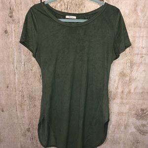 Olive Green Velvet Tunic